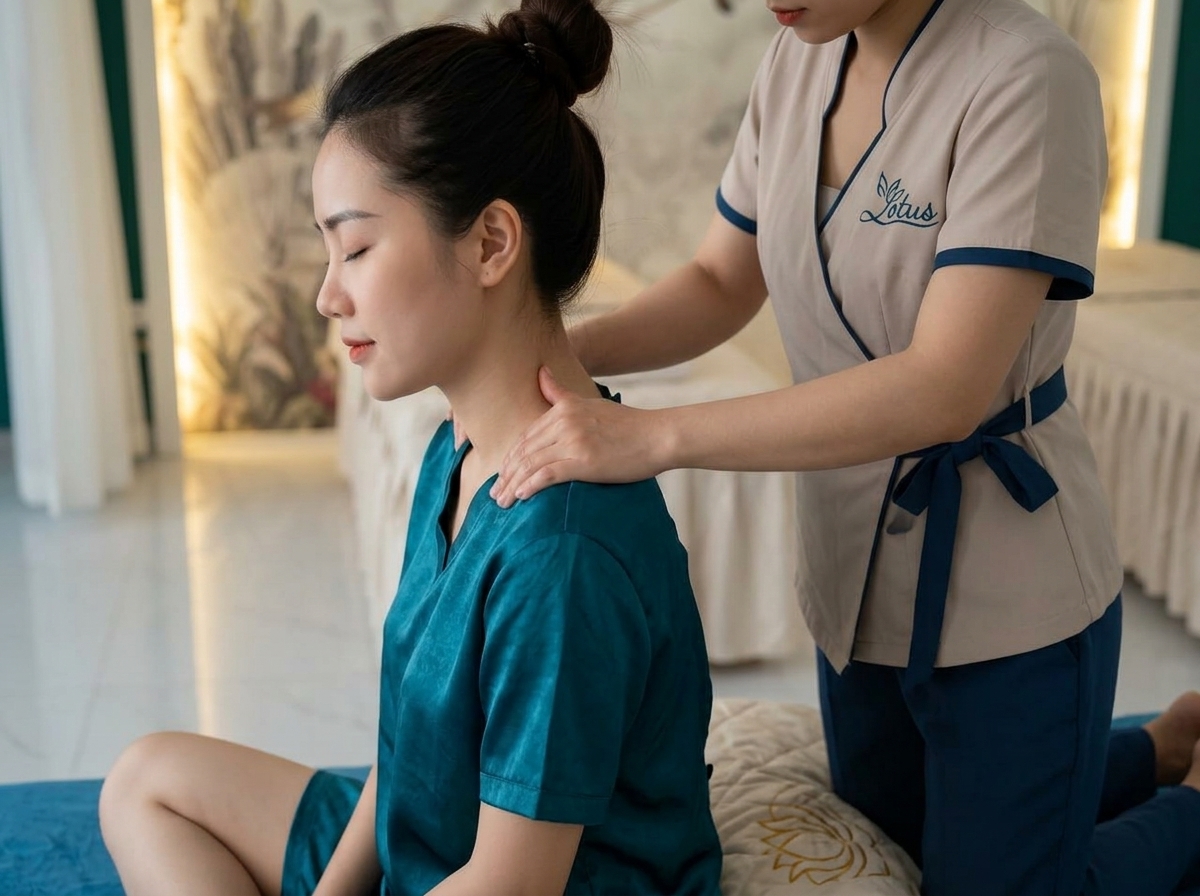 Combo 2 - Lotus Relax : Gội Đầu Dưỡng Sinh + Massage Vai Gáy | COMBO LOTUS SAVING - CHĂM SÓC TRỌN VẸN | Lotus Spa