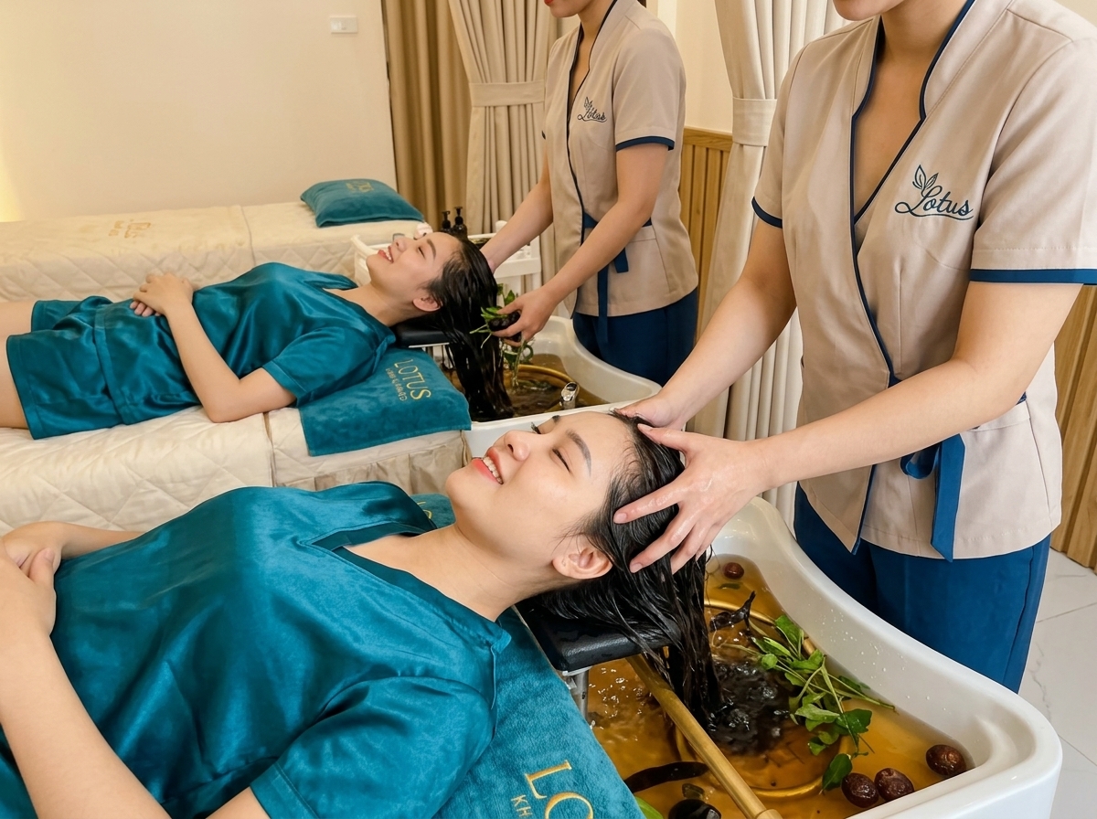 Gội Relax | Gội đầu | Lotus Spa